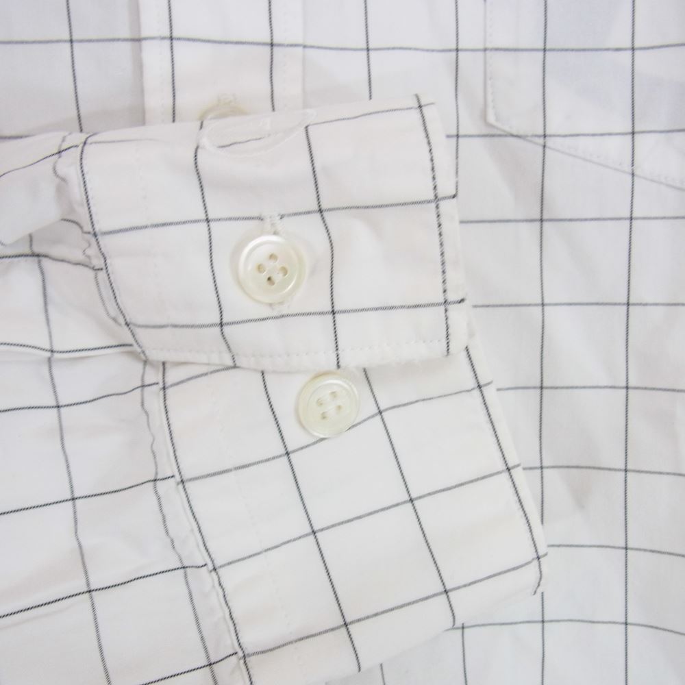 AFFA エーエフエフエー AF10A4 スパイダーチェック ボタンダウン 長袖シャツ ホワイト系 M【中古】