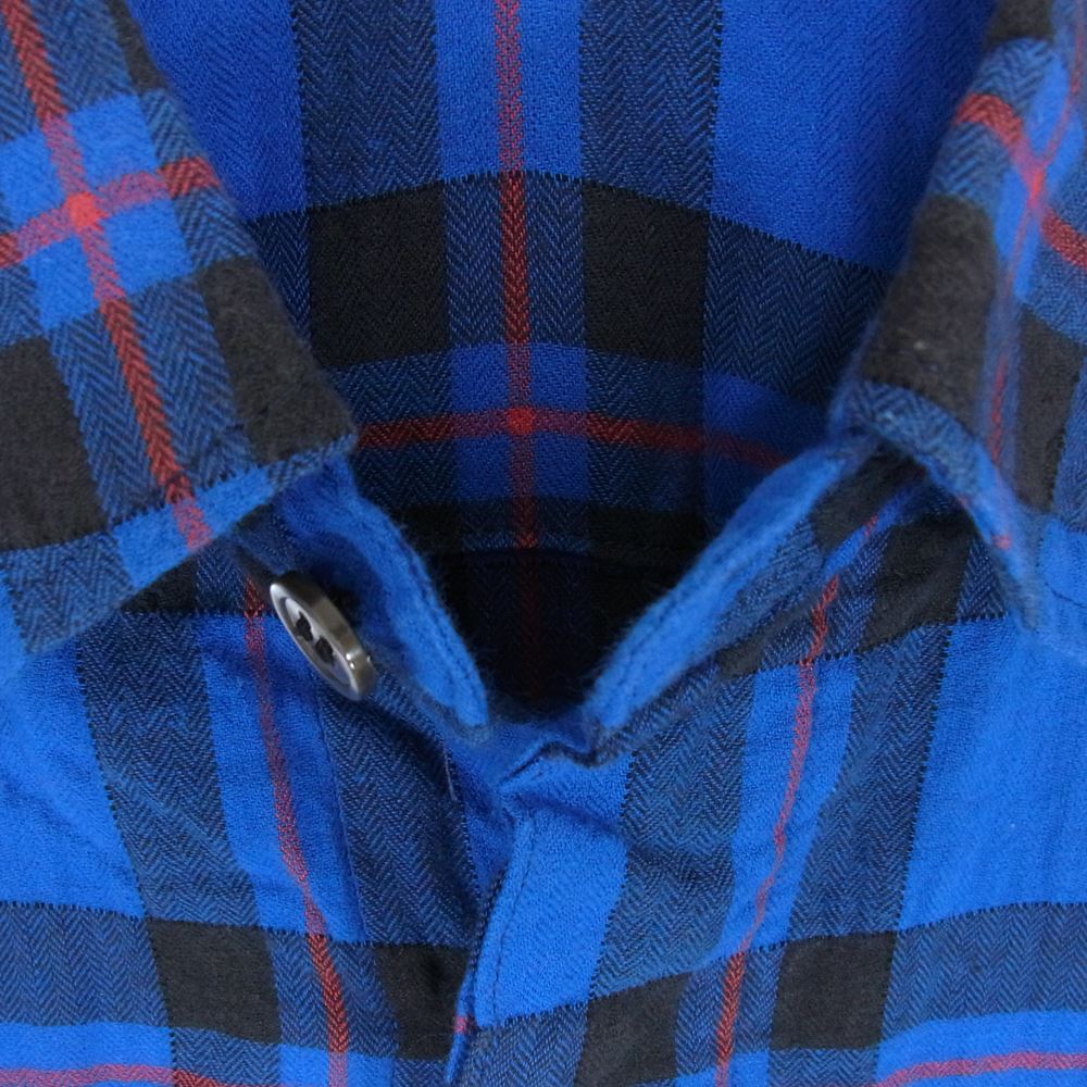 GOODENOUGH グッドイナフ GE-171005 SHIRTS JK ドローコード チェック シャツ ジャケット ブルー系 M【中古】