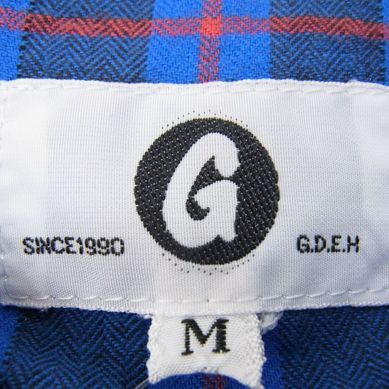 GOODENOUGH グッドイナフ GE-171005 SHIRTS JK ドローコード チェック シャツ ジャケット ブルー系 M【中古】