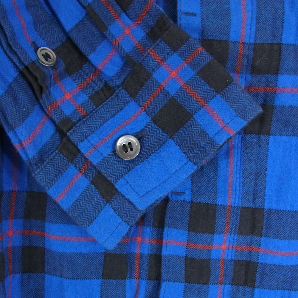 GOODENOUGH グッドイナフ GE-171005 SHIRTS JK ドローコード チェック シャツ ジャケット ブルー系 M【中古】