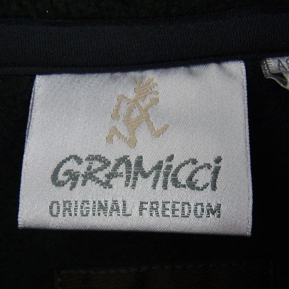 Gramicci グラミチ GUJ2-F1067 EKAL Fleece Snap Pullover フリース プルオーバー ジャケット ブラック系 ASIA M【中古】