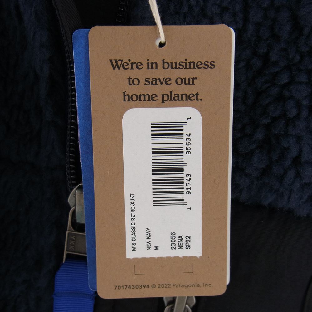 patagonia パタゴニア 22SS 23056 CLASSIC RETRO-X JACKET レトロエックス フリースジャケット ネイビー系 M【極上美品】【中古】