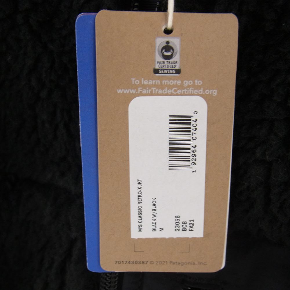 patagonia パタゴニア 21AW 23056 CLASSIC RETRO-X JACKET レトロエックス フリースジャケット ブラック系 M【極上美品】【中古】