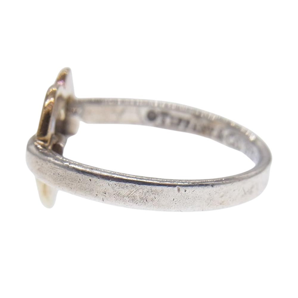 TIFFANY&Co. ティファニー シルバー K18 コンビ ハート リング