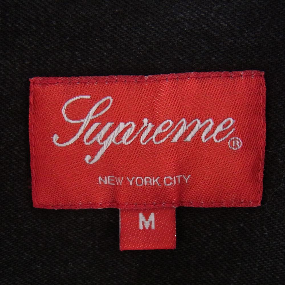 Supreme シュプリーム Denim Painter Shirt デニム ペインター 長袖 シャツ ブラック系 M【中古】