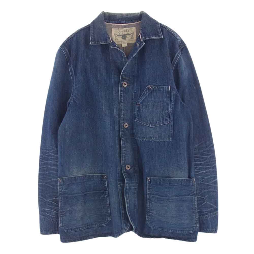 RRL ダブルアールエル ENIM COVERALL USED VINTAGE 加工 デニム カバーオール ジャケット インディゴブルー系 S【中古】