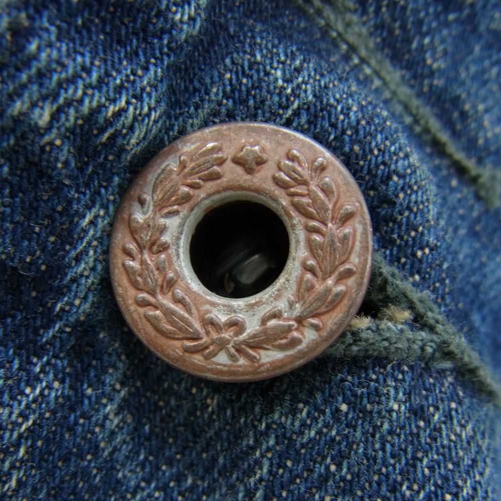 RRL ダブルアールエル ENIM COVERALL USED VINTAGE 加工 デニム カバーオール ジャケット インディゴブルー系 S【中古】