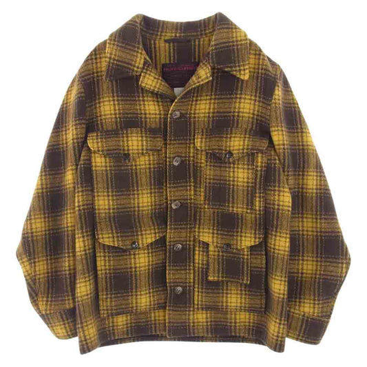FILSON フィルソン 9910 ITALY BLACK LABEL イタリア製 MACKINAW CRUISER JACKET  マッキーノ クルーザー ジャケット ブラウン系 イエロー系 40【中古】