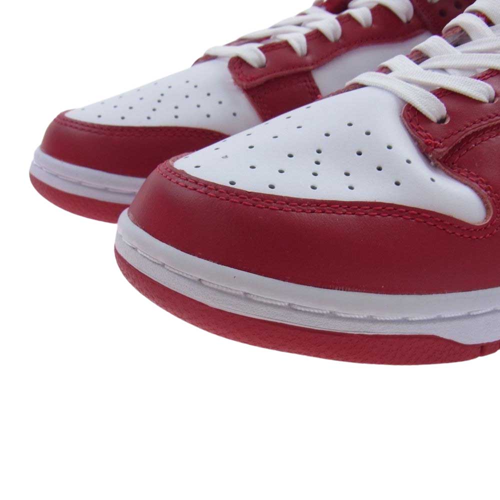 NIKE ナイキ DD1391-602 Dunk Low Gym Red ダンク ロー ジムレッド スニーカー ホワイト系 レッド系 27cm【極上美品】【中古】