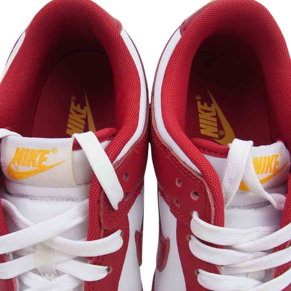NIKE ナイキ DD1391-602 Dunk Low Gym Red ダンク ロー ジムレッド スニーカー ホワイト系 レッド系 27cm【極上美品】【中古】