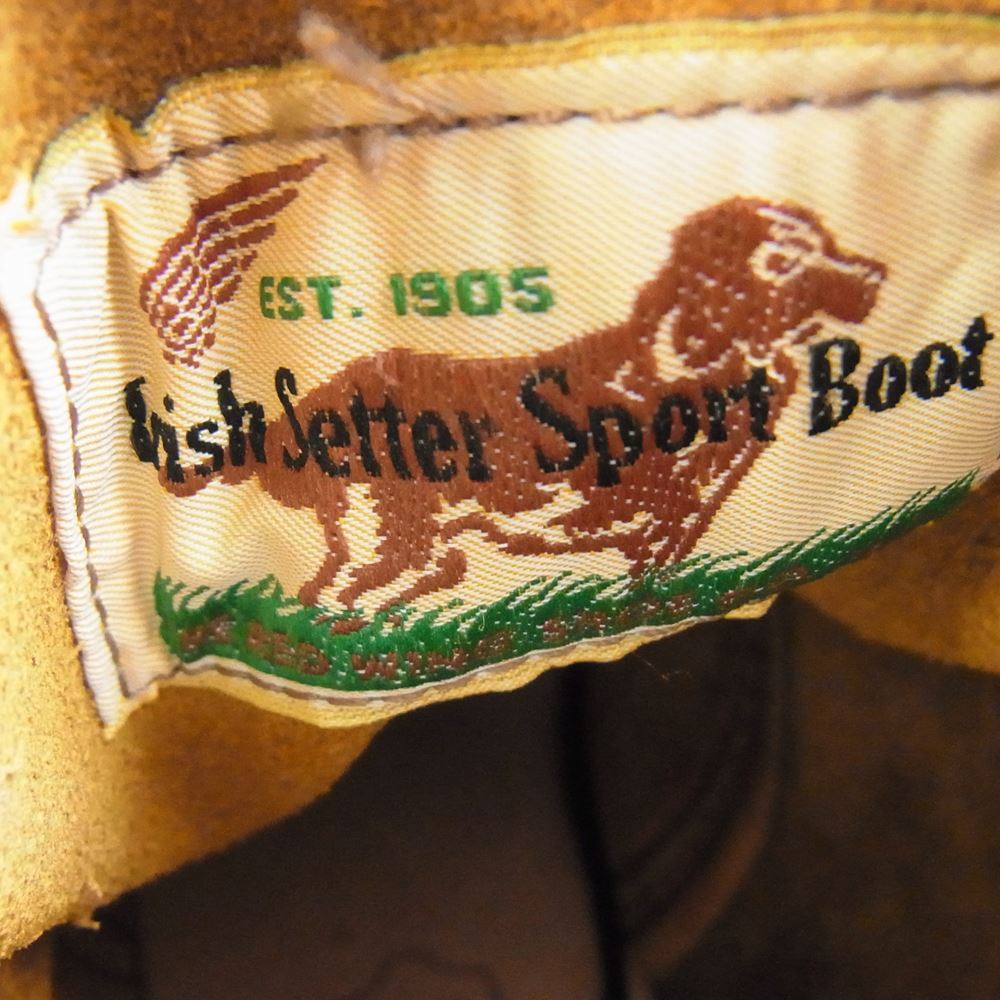 RED WING レッドウィング 9874 IRISH SETTER 6 MOC アイリッシュセッター 6インチ モック ブーツ ブラック系 24.5ｃｍ【中古】