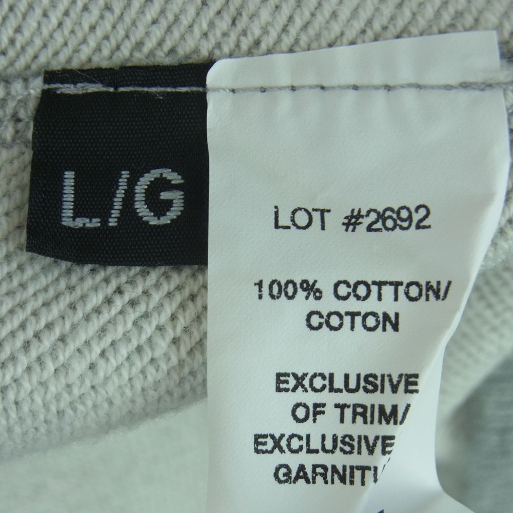 REIGNING CHAMP レイニングチャンプ #2692 SLIM SWEATPANT スリム スウェット パンツ コットン グレー系 L【中古】