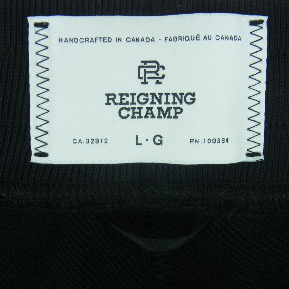 REIGNING CHAMP レイニングチャンプ RON HERMAN ロンハーマン別注 #2919 SWEATPANT スウェット パンツ ブラック系 L【中古】