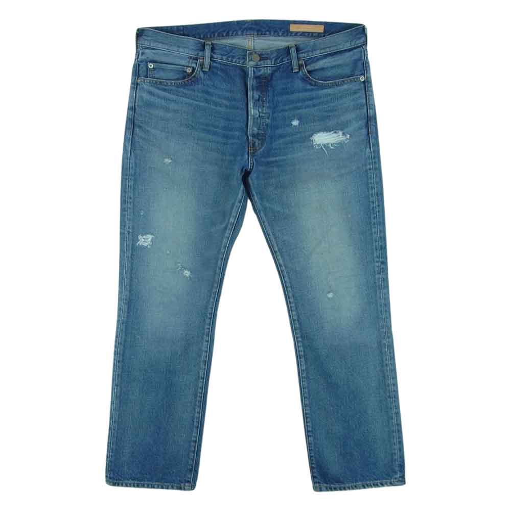 Ron Herman ロンハーマン 3020600196 RHC GAVIN DENIM PANTS USED ダメージ加工 デニム パンツ ジーンズ インディゴブルー系 34【中古】