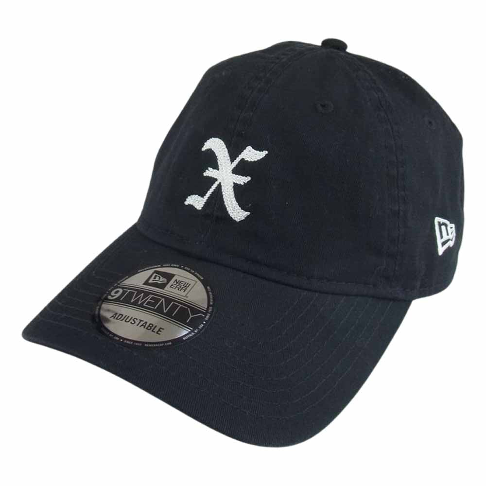 GOD SELECTION XXX ゴッドセレクション NEW ERA ニューエラ 9TWENTY X ロゴ刺繍 ベースボール キャップ 帽子 ブラック系【中古】