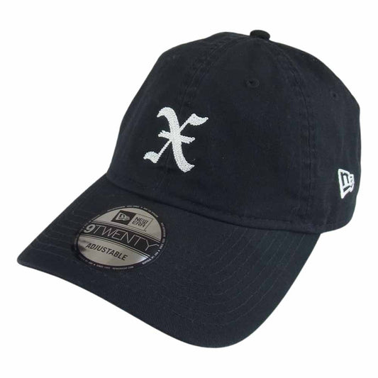 GOD SELECTION XXX ゴッドセレクション NEW ERA ニューエラ 9TWENTY X ロゴ刺繍 ベースボール キャップ 帽子 ブラック系【中古】