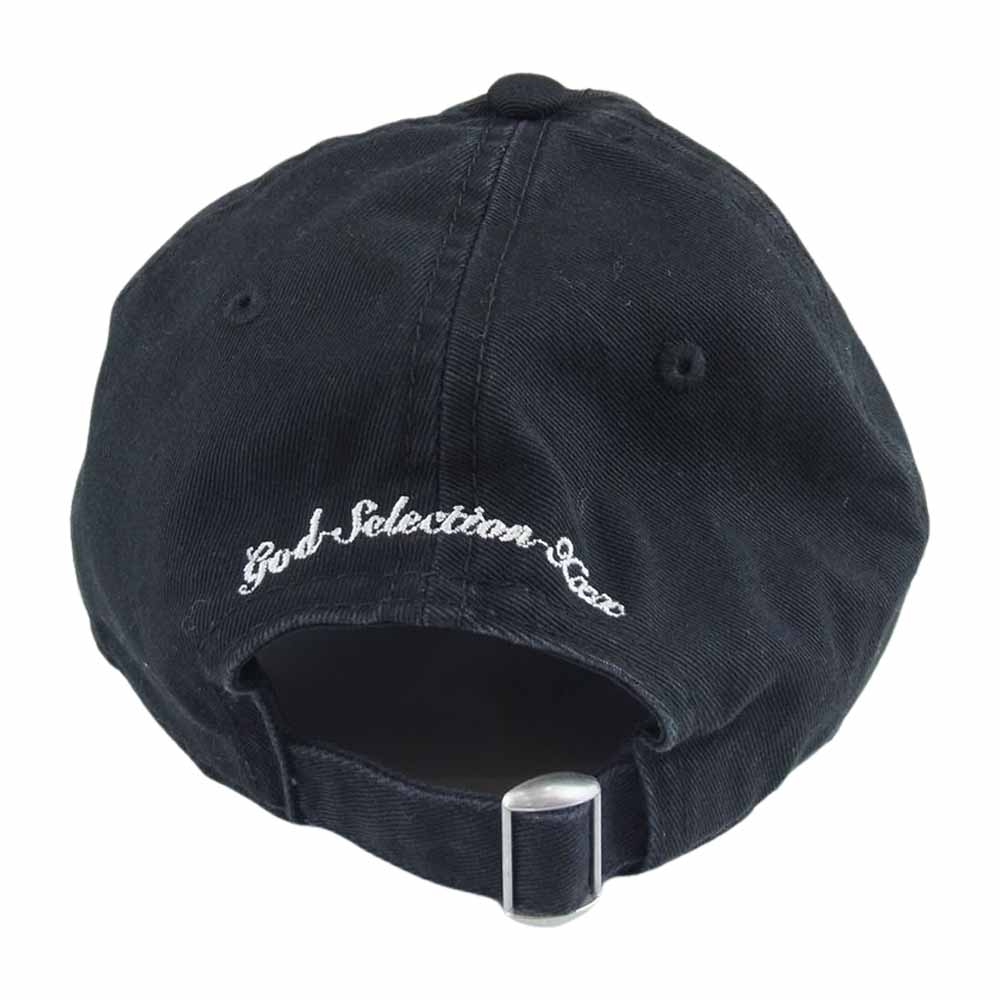 GOD SELECTION XXX ゴッドセレクション NEW ERA ニューエラ 9TWENTY X ロゴ刺繍 ベースボール キャップ 帽子 ブラック系【中古】
