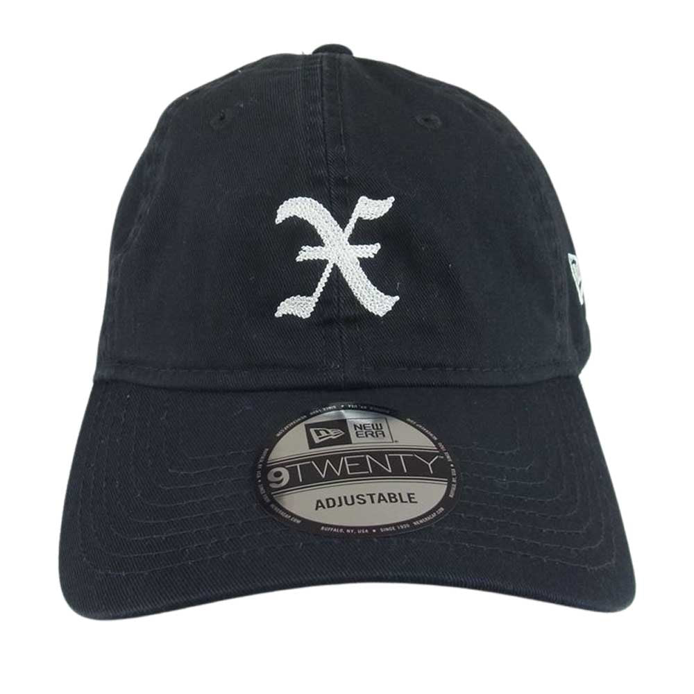 GOD SELECTION XXX ゴッドセレクション NEW ERA ニューエラ 9TWENTY X ロゴ刺繍 ベースボール キャップ 帽子 ブラック系【中古】