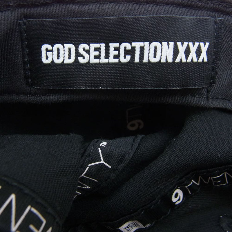 GOD SELECTION XXX ゴッドセレクション NEW ERA ニューエラ 9TWENTY X ロゴ刺繍 ベースボール キャップ 帽子 ブラック系【中古】