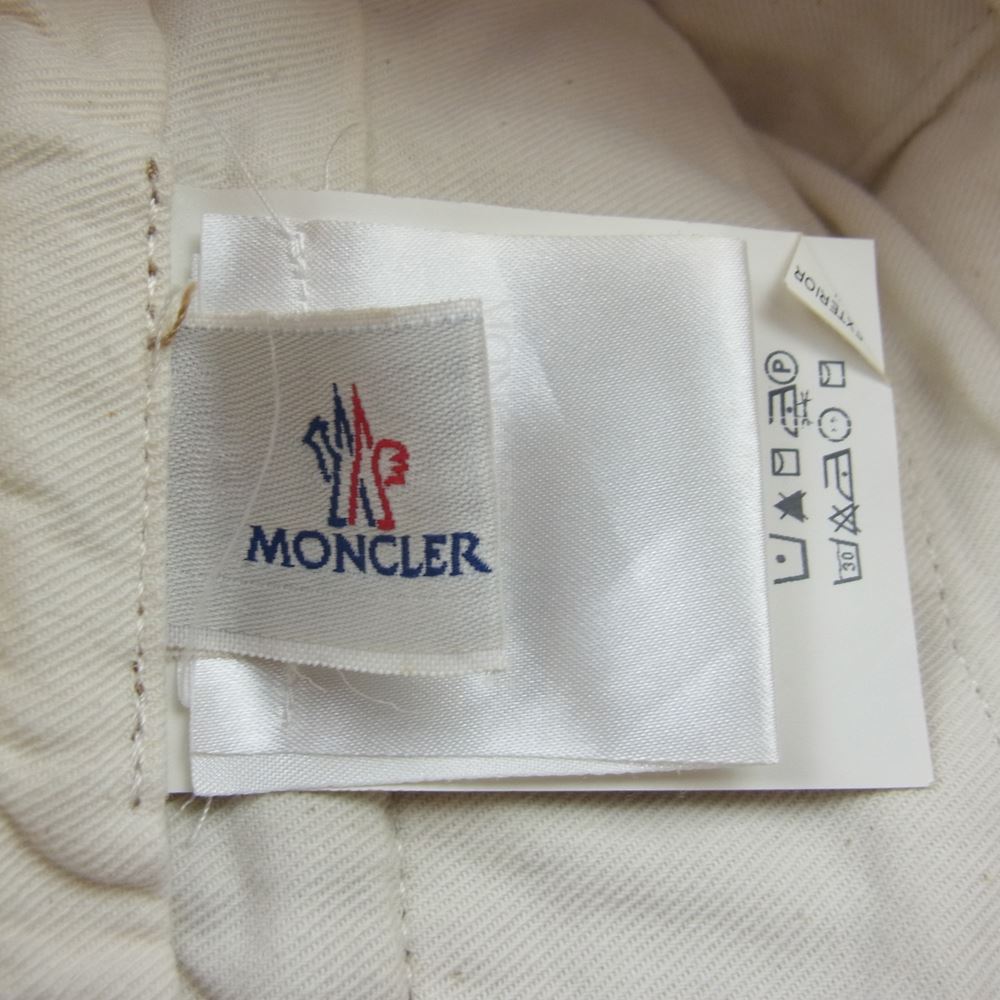 MONCLER モンクレール PANTALONE パンタロン ワーク チノパンツ ベージュ系 52【中古】