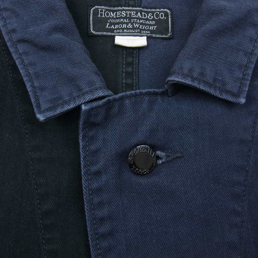 JOURNAL STANDARD ジャーナルスタンダード 14-011-470-3020 JS Homestead ホームステッド HBT カバーオール ネイビー系 M【中古】