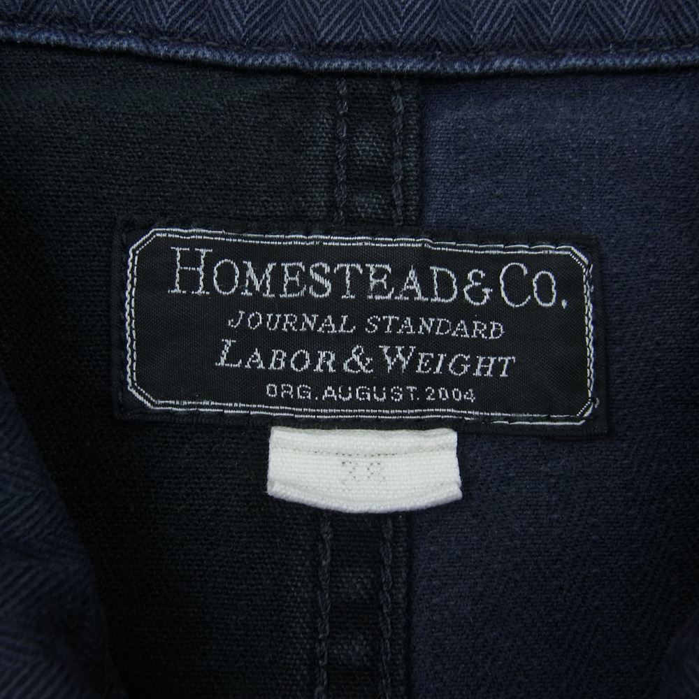 JOURNAL STANDARD ジャーナルスタンダード 14-011-470-3020 JS Homestead ホームステッド HBT カバーオール ネイビー系 M【中古】
