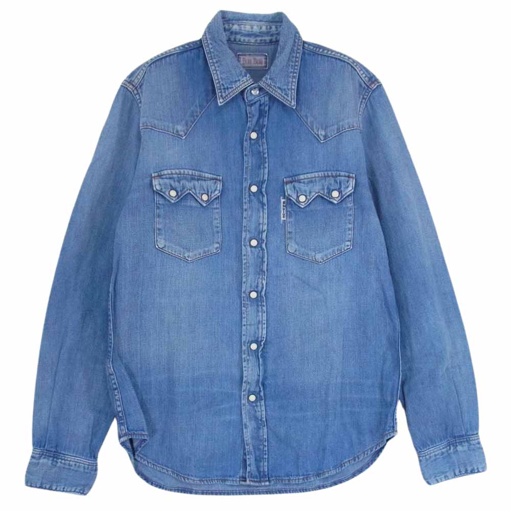 BLUE BLUE ブルーブルー デニム ウエスタン シャツ インディゴブルー系 M【中古】