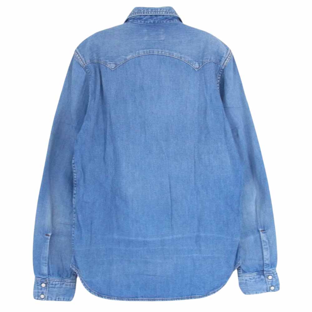BLUE BLUE ブルーブルー デニム ウエスタン シャツ インディゴブルー系 M【中古】