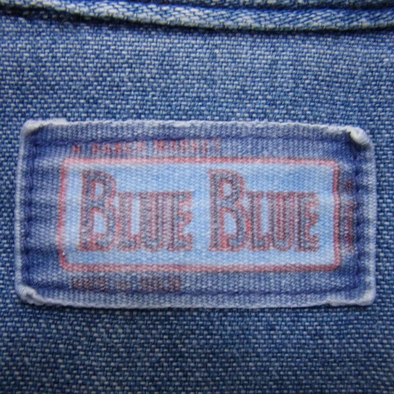 BLUE BLUE ブルーブルー デニム ウエスタン シャツ インディゴブルー系 M【中古】