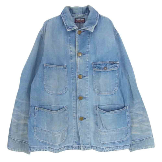 BLUE BLUE ブルーブルー デニム カバーオール ジャケット インディゴブルー系 2【中古】