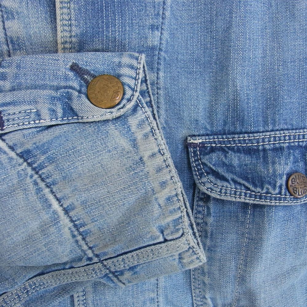 BLUE BLUE ブルーブルー デニム カバーオール ジャケット インディゴブルー系 2【中古】