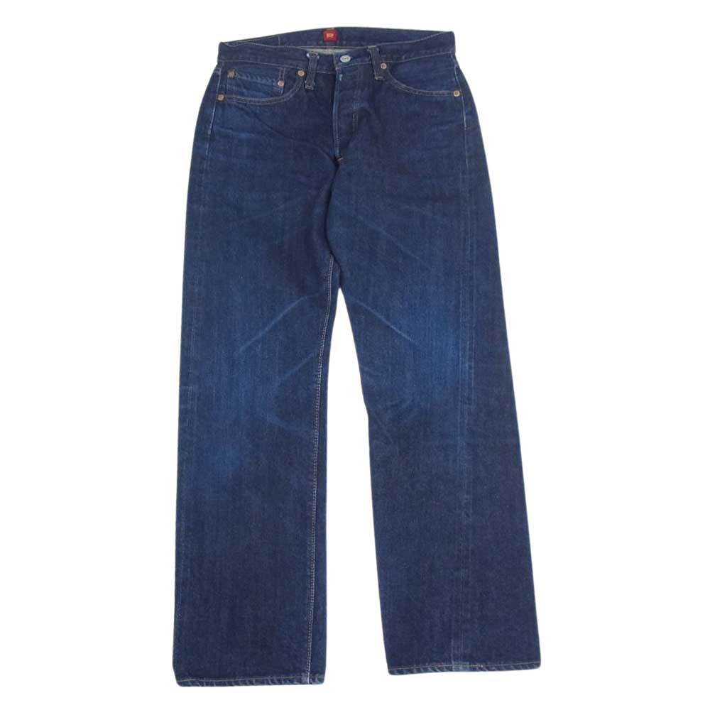 リゾルト 710 ボタンフライ 5ポケット デニムパンツ ジーンズ インディゴブルー系 31【中古】