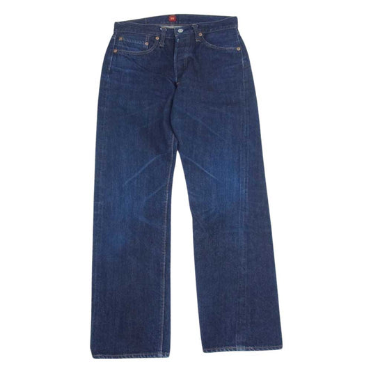 リゾルト 710 ボタンフライ 5ポケット デニムパンツ ジーンズ インディゴブルー系 31【中古】