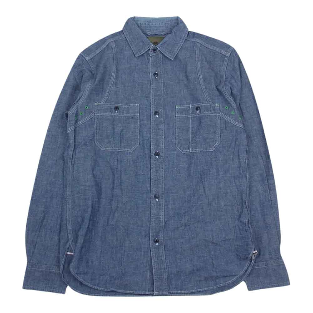 Nigel Cabourn ナイジェルケーボン 8060010051 デニム メディカル 長袖 シャツ インディゴブルー系 48【中古】