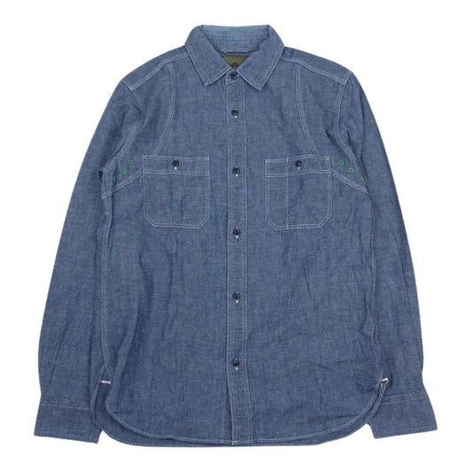 Nigel Cabourn ナイジェルケーボン 8060010051 デニム メディカル 長袖 シャツ インディゴブルー系 48【中古】