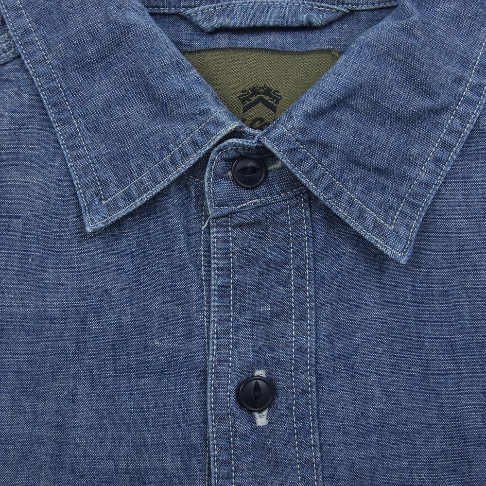 Nigel Cabourn ナイジェルケーボン 8060010051 デニム メディカル 長袖 シャツ インディゴブルー系 48【中古】