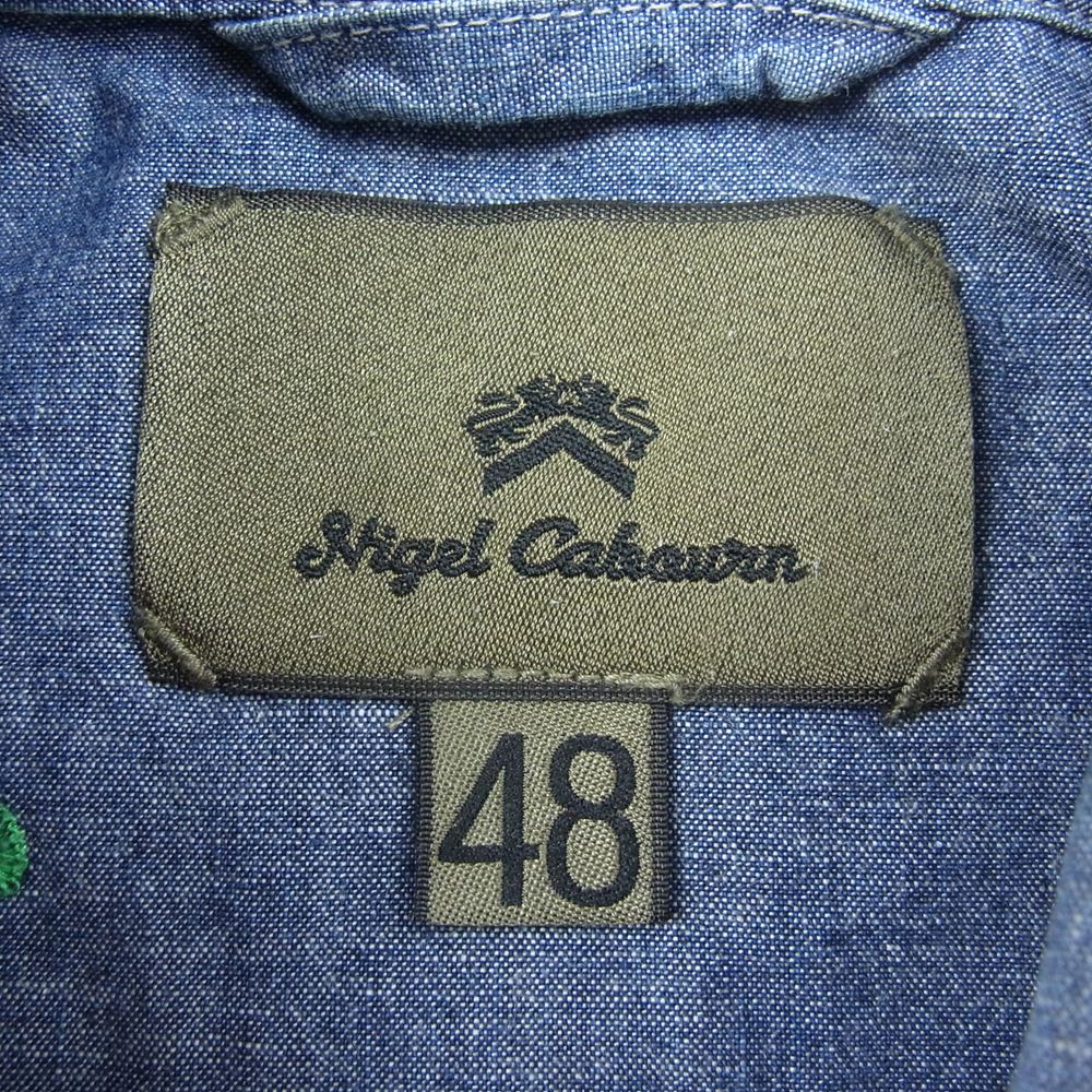 Nigel Cabourn ナイジェルケーボン 8060010051 デニム メディカル 長袖 シャツ インディゴブルー系 48【中古】