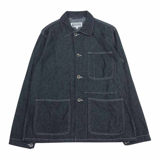 Engineered Garments エンジニアードガーメンツ WORKADAY ワーカデイ カバーオール デニムシャツ ブラック系 S【中古】