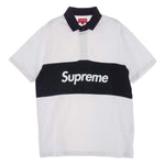 Supreme シュプリーム 16SS S/S Rugby Shirt ラグビーシャツ 半袖 ブラック系 ホワイト系 S【中古】
