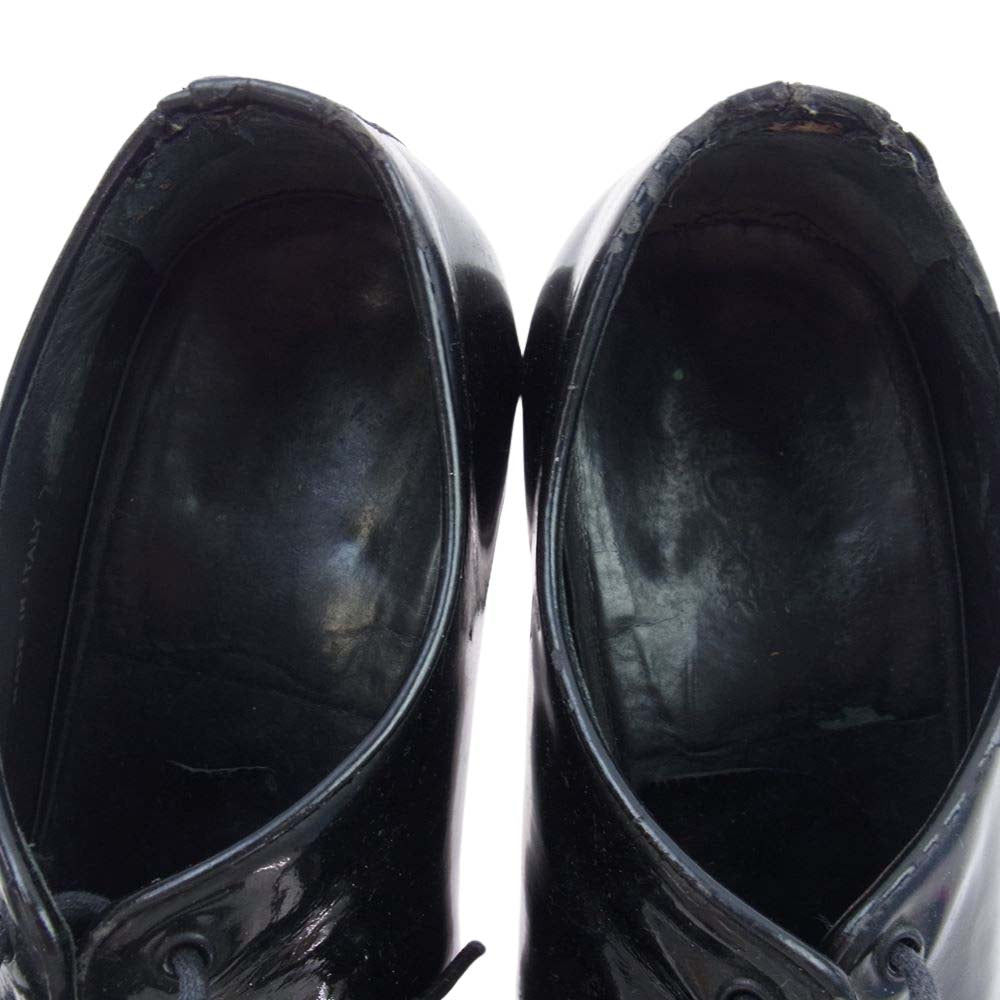 DIOR HOMME ディオールオム エディ期 タンゴヒール シューズ エナメル ブラック系 7E【中古】