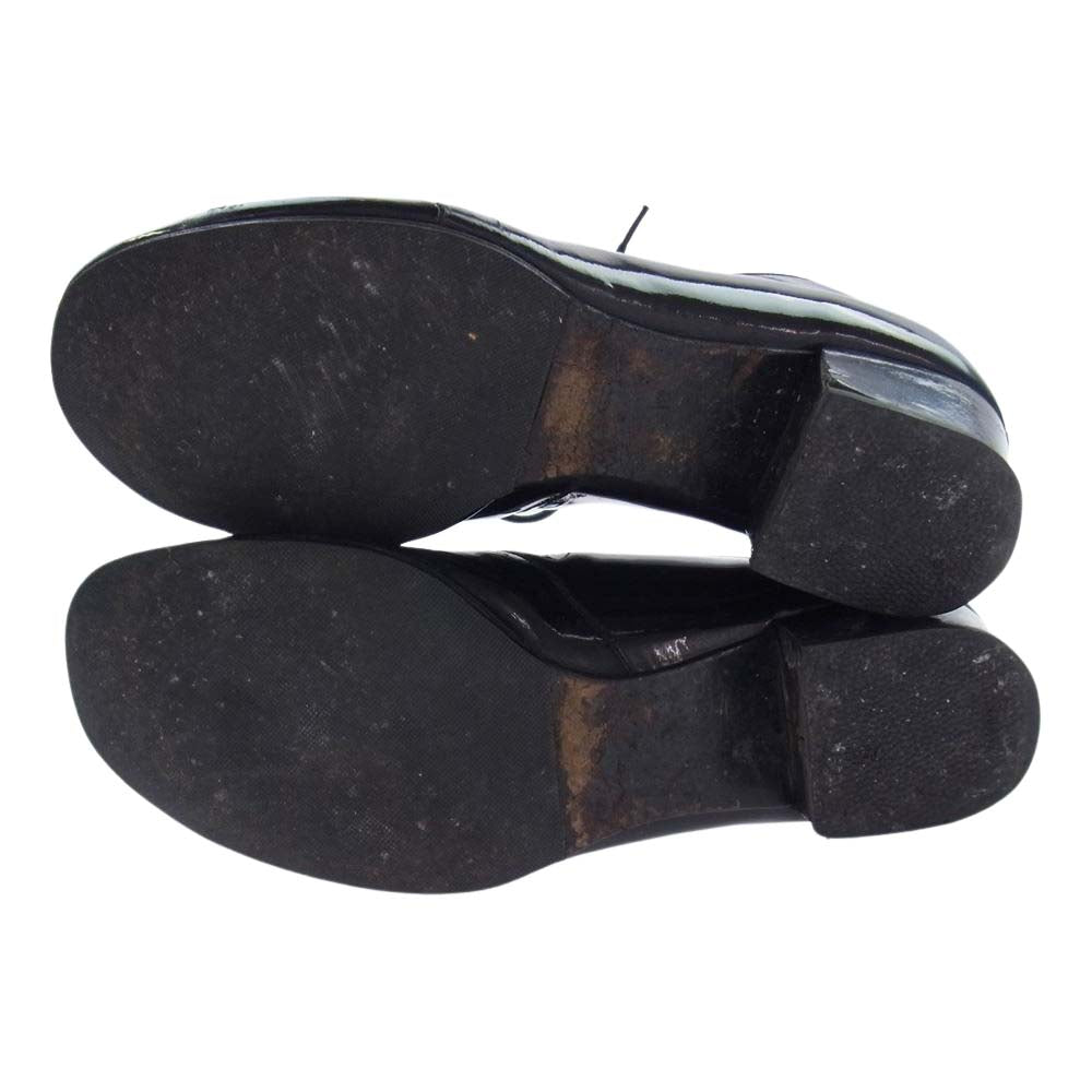 DIOR HOMME ディオールオム エディ期 タンゴヒール シューズ エナメル ブラック系 7E【中古】