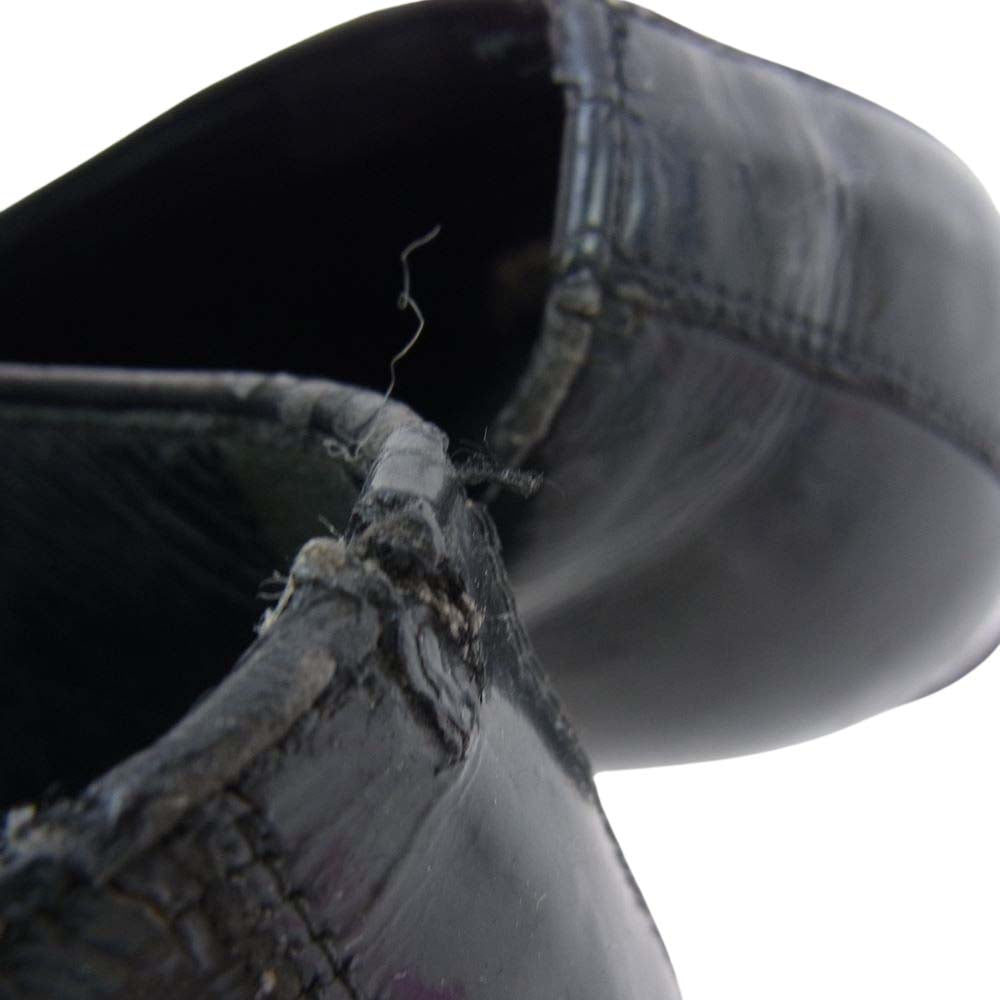 DIOR HOMME ディオールオム エディ期 タンゴヒール シューズ エナメル ブラック系 7E【中古】