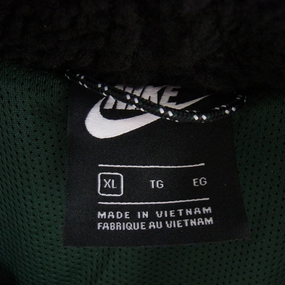 NIKE ナイキ CU4447-010 nikeロゴ ボアフリース キルティング ジャケット ブラック系 XL【美品】【中古】