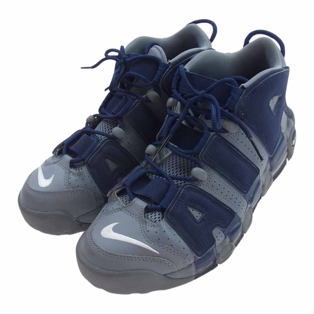 NIKE ナイキ 921948-003 Air More Uptempo 96 Cool Grey/White/Midnight Navy エアモアアップテンポ スニーカー  ネイビー系 27.5cm【中古】