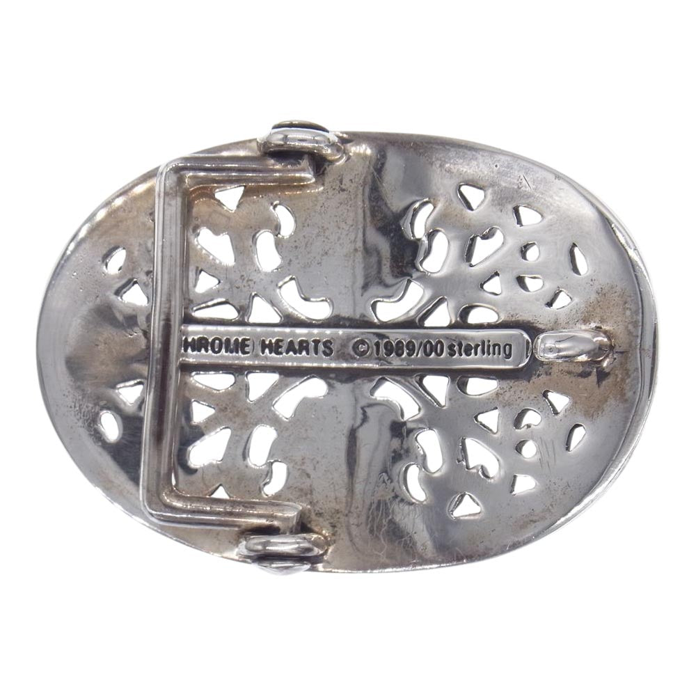 CHROME HEARTS クロムハーツ（原本有） BUCKL OVAL 1.5 クラシックオーバル クロス ベルトバックル シルバー系【中古】