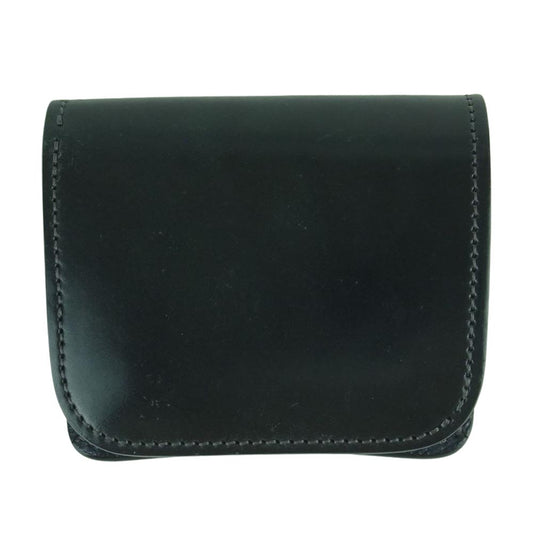 WILDSWANS ワイルドスワンズ PALM パーム レザー 二つ折り 財布 ウォレット ブラック系【中古】