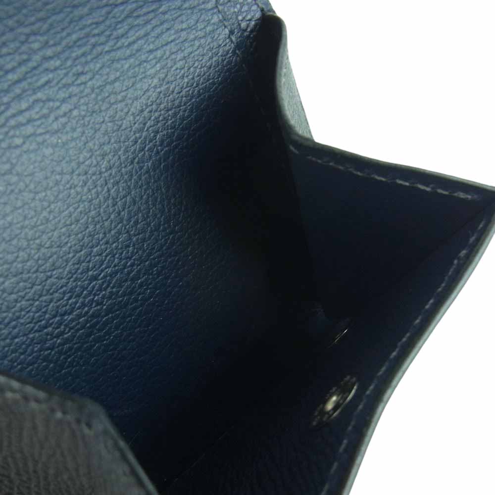 WILDSWANS ワイルドスワンズ PALM パーム レザー 二つ折り 財布 ウォレット ブラック系【中古】