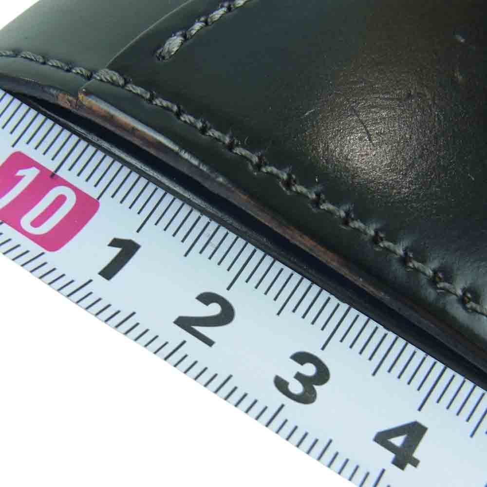WILDSWANS ワイルドスワンズ PALM パーム レザー 二つ折り 財布 ウォレット ブラック系【中古】