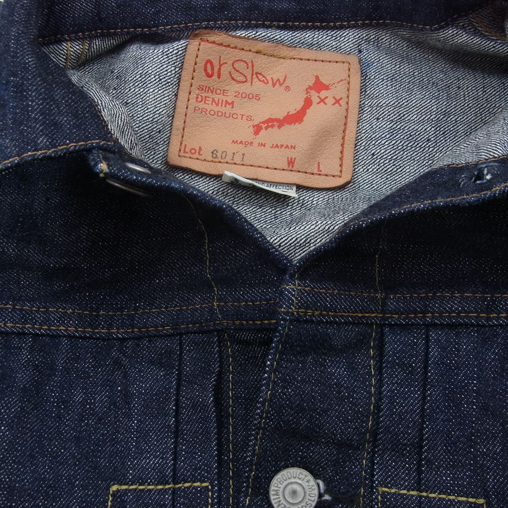 orSlow オアスロウ 6011 denim jacket 1st ファーストタイプ デニムジャケット インディゴブルー系 M【美品】【中古】