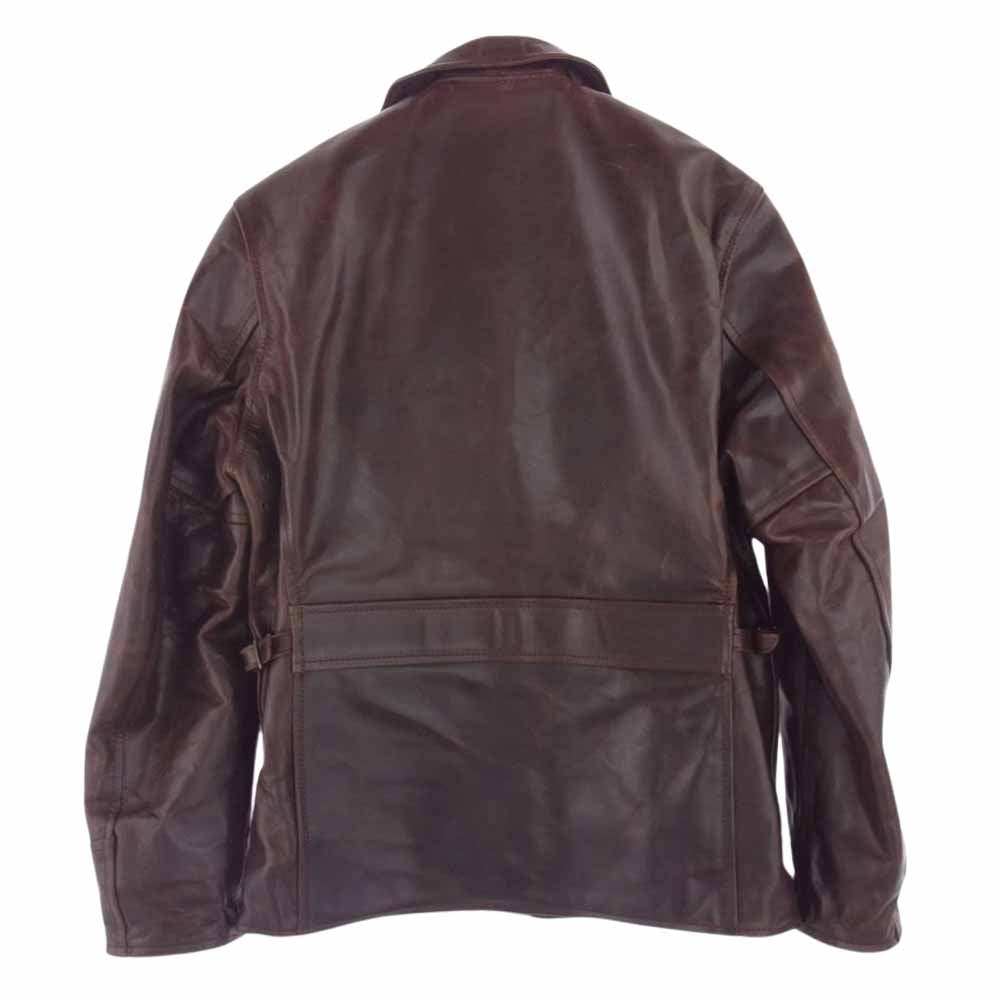 AERO LEATHER エアロレザー HERCULES ヘラクレス ホースハイド ハーフコート レザージャケット ブラウン系 36【中古】